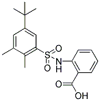 2-(5-TERT-BUTYL-2,3-DIMETHYL-BENZENESULFONYLAMINO)-BENZOIC ACID 结构式