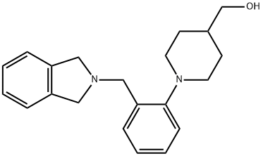 (1-[2-(1,3-DIHYDRO-2H-ISOINDOL-2-YLMETHYL)PHENYL]-4-PIPERIDINYL)METHANOL 结构式