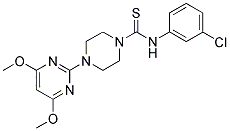 N-(3-CHLOROPHENYL)-4-(4,6-DIMETHOXYPYRIMIDIN-2-YL)PIPERAZINE-1-CARBOTHIOAMIDE 结构式