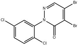 4,5-DIBROMO-2-(2,5-DICHLOROPHENYL)-3(2H)-PYRIDAZINONE 结构式