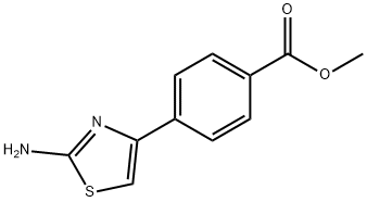 4-(2-氨基-4-噻唑基)苯甲酸甲酯 结构式