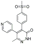 4-(4-METHANESULFONYL-PHENYL)-6-METHYL-5-PYRIDIN-4-YL-2H-PYRIDAZIN-3-ONE 结构式