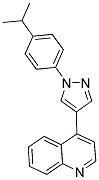 4-[1-(4-ISOPROPYLPHENYL)-1H-PYRAZOL-4-YL]QUINOLINE 结构式