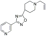 3-[5-(1-ALLYLPIPERIDIN-4-YL)-1,2,4-OXADIAZOL-3-YL]PYRIDINE 结构式