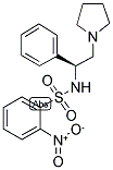 (S)-2-NITRO-N-(1-PHENYL-2-PYRROLIDIN-1-YL-ETHYL)-BENZENESULFONAMIDE 结构式