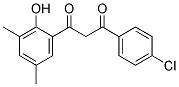 1-(4-CHLOROPHENYL)-3-(2-HYDROXY-3,5-DIMETHYLPHENYL)PROPANE-1,3-DIONE 结构式