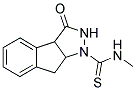1,2,3,3A,8,8A-HEXAHYDRO-1-[(METHYLAMINO)THIOCARBONYL]INDENO[2,1-C]PYRAZOL-3-ONE 结构式