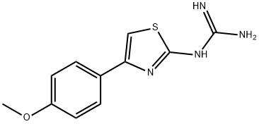 1-(4-(4-甲氧基苯基)噻唑-2-基)胍 结构式