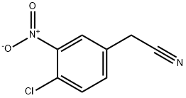 2-(4-氯-3-硝基-苯基)乙烷腈 结构式