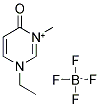 1-ETHYL-3-METHYL-4-OXO-1,4-DIHYDROPYRIMIDIN-3-IUM 结构式