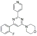 4-[6-(2-FLUOROPHENYL)-2-PYRIDIN-4-YLPYRIMIDIN-4-YL]MORPHOLINE 结构式