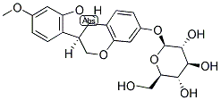 美迪紫檀素-3-O-葡萄糖苷 结构式