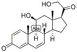 1,4,6-PREGNATRIEN-11-BETA, 21-DIOL-3,20-DIONE 结构式