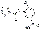 4-氯-3-(噻吩-2-酰胺基)苯甲酸 结构式