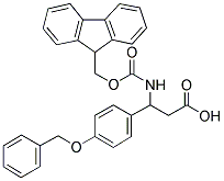 3-N-FMOC-3-(4-BENZYLOXYPHENYL) PROPIONIC ACID 结构式