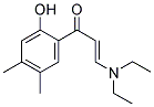 (E)-3-(DIETHYLAMINO)-1-(2-HYDROXY-4,5-DIMETHYLPHENYL)PROP-2-EN-1-ONE 结构式