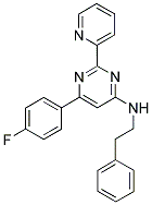 6-(4-Fluorophenyl)-N-(2-phenylethyl)-2-pyridin-2-ylpyrimidin-4-amine 结构式