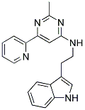 N-[2-(1H-INDOL-3-YL)ETHYL]-2-METHYL-6-PYRIDIN-2-YLPYRIMIDIN-4-AMINE 结构式