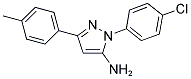 1-(4-CHLOROPHENYL)-3-(4-METHYLPHENYL)-1H-PYRAZOL-5-AMINE 结构式