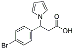 3-(4-BROMOPHENYL)-3-(1H-PYRROL-1-YL)PROPANOIC ACID 结构式