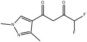 1-(1,3-二甲基-1H-吡唑-4-基)-4,4-二氟丁烷-1,3-二酮 结构式