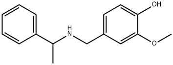 2-METHOXY-4-[(1-PHENYLETHYLAMINO)METHYL]PHENOL 结构式