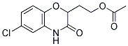 ACETIC ACID 2-(6-CHLORO-3-OXO-3,4-DIHYDRO-2H-BENZO[1,4]OXAZIN-2-YL)-ETHYL ESTER 结构式