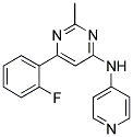 6-(2-FLUOROPHENYL)-2-METHYL-N-PYRIDIN-4-YLPYRIMIDIN-4-AMINE 结构式