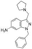1-BENZYL-3-PYRROLIDIN-1-YLMETHYL-1H-INDAZOL-6-YLAMINE 结构式