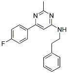 6-(4-Fluorophenyl)-2-methyl-N-(2-phenylethyl)pyrimidin-4-amine 结构式