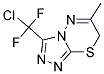 3-(氯二氟甲基)-6-甲基-7H-[1,2,4]三唑并[3,4-B][1,3,4]噻二嗪 结构式