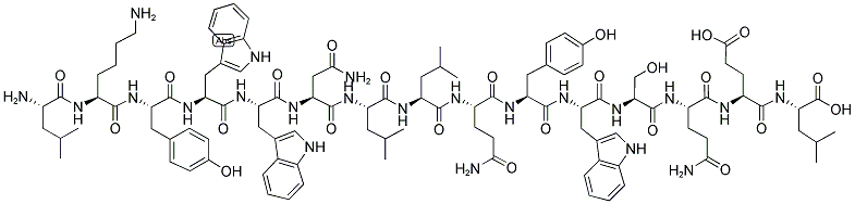 H-LEU-LYS-TYR-TRP-TRP-ASN-LEU-LEU-GLN-TYR-TRP-SER-GLN-GLU-LEU-OH 结构式