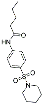 N-[4-(PIPERIDIN-1-YLSULFONYL)PHENYL]PENTANAMIDE 结构式