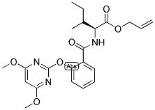 (2S)-2-[2-[(4,6-DIMETHOXYPYRIMIDIN-2-YL)OXY]BENZAMIDO]-3-METHYLPENTANOIC ACID, ALLYL ESTER 结构式