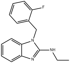 N-ETHYL-1-(2-FLUOROBENZYL)-1H-1,3-BENZIMIDAZOL-2-AMINE 结构式