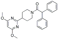 4-(4,6-DIMETHOXYPYRIMIDIN-2-YL)-1-(2,2-DIPHENYL-1-OXOETHYL)PIPERIDINE 结构式