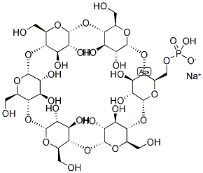 ALPHA-CYCLODEXTRIN PHOSPHATE, SODIUM 结构式