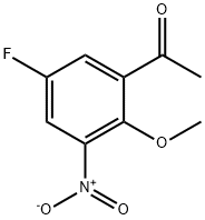 5-FLUORO-2-METHOXY-3-NITROACETOPHENONE 结构式