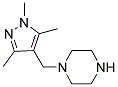 1-(1,3,5-TRIMETHYL-1H-PYRAZOL-4-YLMETHYL)-PIPERAZINE 结构式