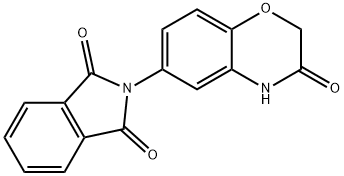 2-(3-OXO-3,4-DIHYDRO-2H-1,4-BENZOXAZIN-6-YL)-1H-ISOINDOLE-1,3(2H)-DIONE 结构式