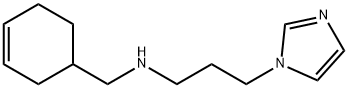 CYCLOHEX-3-ENYLMETHYL-(3-IMIDAZOL-1-YL-PROPYL)-AMINE 结构式