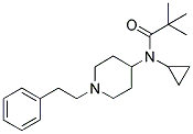 N-CYCLOPROPYL-N-(1-(2-PHENYLETHYL)PIPERIDIN-4-YL)-TERT-BUTYLCARBOXAMIDE 结构式