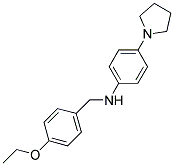 N-(4-ETHOXYBENZYL)-4-PYRROLIDIN-1-YLANILINE 结构式