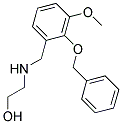 2-((2-(BENZYLOXY)-3-METHOXYBENZYL)AMINO)ETHANOL 结构式