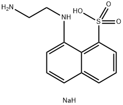N-(AMINOETHYL)-8-NAPHTHYLAMINE-1-SULFONIC ACID, SODIUM SALT 结构式