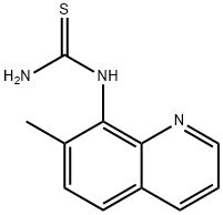 N-(7-METHYL-8-QUINOLINYL)THIOUREA 结构式
