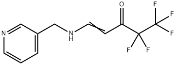 (E)-4,4,5,5,5-PENTAFLUORO-1-[(3-PYRIDINYLMETHYL)AMINO]-1-PENTEN-3-ONE 结构式