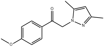 2-(3,5-DIMETHYL-1H-PYRAZOL-1-YL)-1-(4-METHOXYPHENYL)-1-ETHANONE 结构式