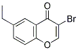 3-BROMO-6-ETHYL-4H-CHROMEN-4-ONE 结构式