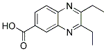 2,3-DIETHYLQUINOXALINE-6-CARBOXYLIC ACID 结构式